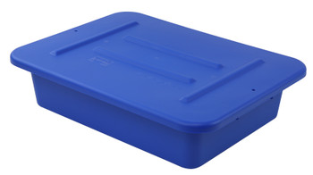 Bussing Tub, 15"W x 20"L x 5"H, ribbed bottom, Blue, Blue, Polypropylene, Case of 180, FSB-20155RBLNB