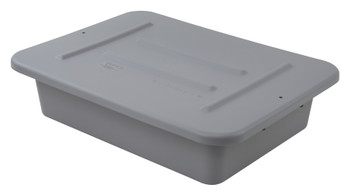 Bussing Tub, 15"W x 20"L x 5"H, ribbed bottom, Gray, Gray, Polypropylene, Case of 180, FSB-20155RGYNB