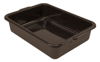 Bussing Tub, 15"W x 21"L x 5"H, flat bottom, Brown, Brown, Polypropylene, FSB-21155BN