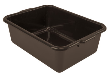 Bussing Tub, 15"W x 21"L x 7"H, flat bottom, Brown, Brown, Polypropylene, FSB-21157BNCS