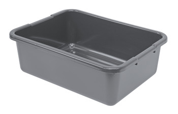 Bussing Tub, 15"W x 21"L x 7"H, ribbed bottom, Gray, Gray, Polypropylene, FSB-21157RGYCS