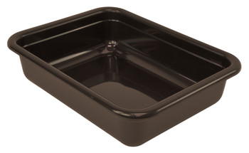 Bussing Tub, 17"W x 22"L x 5"H, flat bottom, Brown, Brown, Polypropylene, FSB-22175BN
