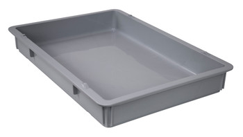 Pizza Dough Box, 18"L x 25-5/8"W x 3"H, stackable and dishwasher safe, Gray, Gray, Polypropylene, FSB-PT26183GYCS