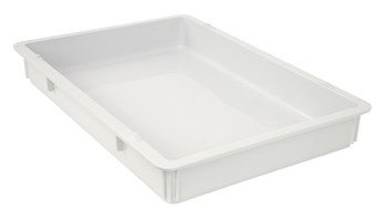 Pizza Dough Box, 18"L x 25-5/8"W x 3"H, stackable and dishwasher safe, White, White, Polypropylene, FSB-PT26183WT
