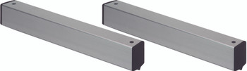 Two skates for Floor Track Systems, aluminum, NSF approved, Gray Metallic, 0, Aluminum, HD18-2