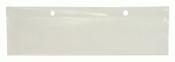 Label Holder, clear, 8"W x 2"H, Clear, 0, Polyethylene, LBL2X8