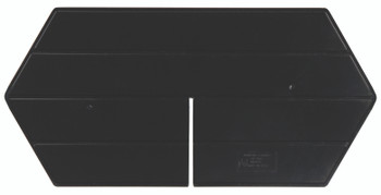 Long Divider, for use with QP1496, Made in USA (pack of 10), Black, 0, HIPS, LD1496