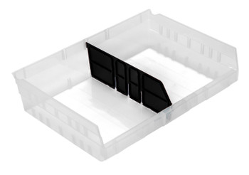 Bin Long Divider, for bin QSB118 (pack of 6), Black, 0, TPP-40, LDSB118