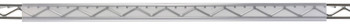 Label Holder, 57", designed for 60"W shelf, Clear, 0, Plastic, LH57C