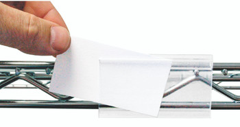 Label Inserts, 6"W x 1-1/4"D, (48) labels (6 sheets per pack), Clear, 0, Plastic, LHI-6