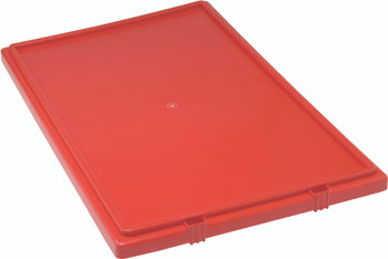 Tote Box Lid, for use with SNT300, red, Red, 0, Polypropylene, LID301RDCS