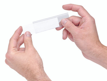 Label Holders, clear, with laser label inserts (25 per pack), Clear, 0, Plastic, LTR-0813