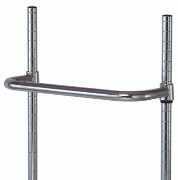 Push Handle, 18"W, chrome plated finish, Chrome, 0, Carbon Steel, PH18