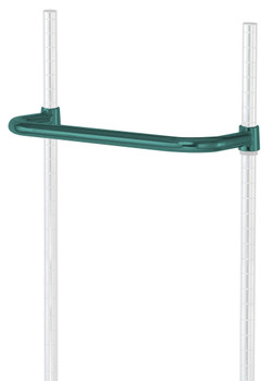 Push Handle, 18"W, green epoxy antimicrobial finish, Epoxy Coated, Green, 0, Carbon Steel, PH18P