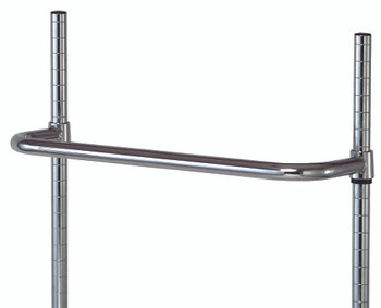 Push Handle, 21"W, chrome plated finish, Chrome, 0, Carbon Steel, PH21