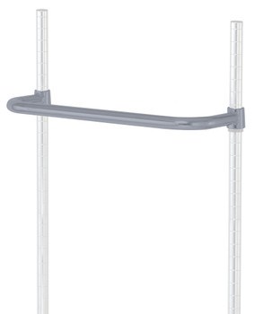 Push Handle, 21"W, gray epoxy antimicrobial finish, Epoxy coated, Gray, 0, Carbon Steel, PH21GY