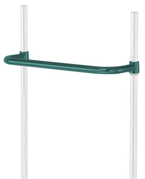 Push Handle, 21"W, green epoxy antimicrobial finish, Epoxy Coated, Green, 0, Carbon Steel, PH21P