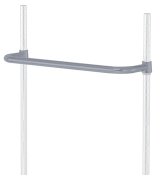 Push Handle, 24"W, gray epoxy antimicrobial finish, Epoxy coated, Gray, 0, Carbon Steel, PH24GY