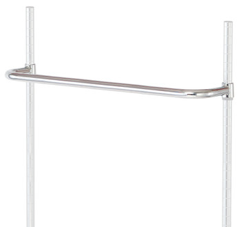 Push Handle, 30"W, chrome plated finish, Chrome, 0, Carbon Steel, PH30