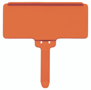 Hanging Label Tag, orange, pack of 25, Orange, 0, Polypropylene, PS-LH3OR