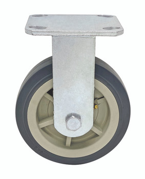 Rigid Polyurethane Caster, 6" x 2", each, Chrome, 0, Polyurethane, PT-PR6