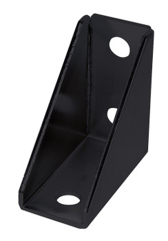 Post Mount Bracket, black epoxy antimicrobial finish, Epoxy Coated, Black, 0, Carbon Steel, Case of 4, PWB-BK