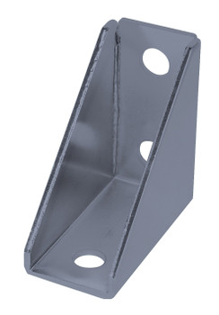 Post Mount Bracket, gray epoxy antimicrobial finish, Epoxy Coated, Gray, 0, Carbon Steel, Case of 4, PWB-GY