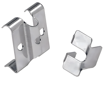Front/Back Tabs, (9) each, Chrome, 0, Carbon Steel, Case of 9, QAT