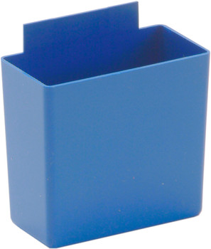 Bin Cup, 3-1/4"L x 1-3/4"W x 3"H, blue, Blue, Blue, Polypropylene, QBC111BLCS