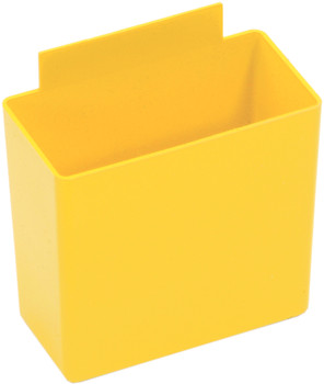 Bin Cup, 3-1/4"L x 1-3/4"W x 3"H, yellow, Yellow, Yellow, Polypropylene, QBC111YLCS
