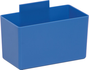 Bin Cup, 5-1/8"L x 2-3/4"W x 3"H, (priced per each, Blue, Blue, Polypropylene, QBC112BL