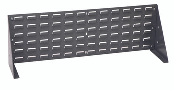 Bench Rack, 36"L x 8"W x 19"H, 16 gauge steel louvered model, Gray, 0, Carbon Steel, QBR-3619