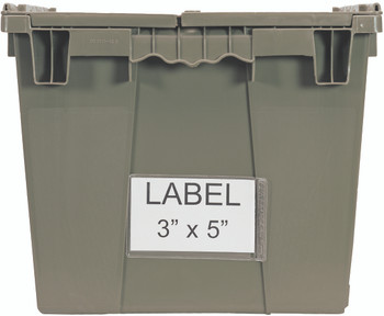 Adhesive Label Holder, 5" x 3", clear (24 per pack), Clear, 0, QDL-2115