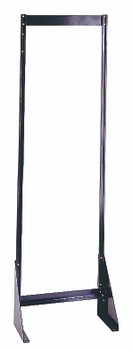 Tip Out Bin Floor Stand, single sided, 10"D x 23-5/8"W x 75"H (bins not included), Black, 0, Carbon Steel, QFS170