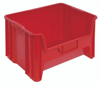 Container, stacking, 15-1/4" x 19-7/8" x 12-7/16", Red, Red, Polypropylene, QGH700RD