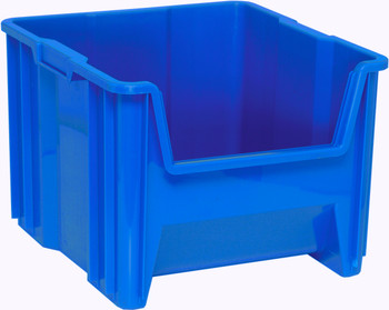 Container, stacking, 17-1/2" x 16-1/2" x 12-1/2", Blue, Blue, Polypropylene, QGH800BL