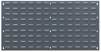 Louvered Panel, wall mounted, 36"L x 19"H, Gray, 0, Carbon Steel, QLP-3619