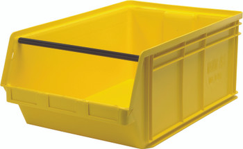 Magnum Bin, 29"L x 18-3/8"W x 11-7/8"H, 150 lbs. stack capacity, Yellow, Yellow, Polypropylene, QMS743YL