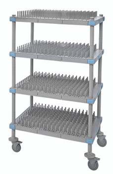 Millenia Drying Rack Unit, mobile, 54"W x 24"D x 68"H, Gray, 0, Polypropylene/ABS, QPM245468PDR2