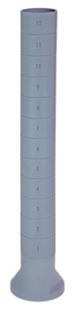 Millenia Post, 98"H, all polymer, Gray, 0, ABS, QPP98
