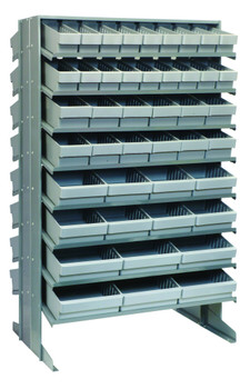 Pick Rack, slopped, double sided, Gray, Gray, Carbon Steel, QPRD-5678GY