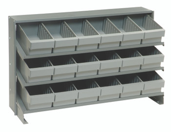 Pick Rack, slopped, bench style, Gray, Gray, Carbon Steel, QPRHA-601GY