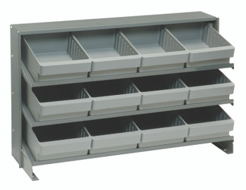 Pick Rack, slopped, bench style, Gray, Gray, Carbon Steel, QPRHA-701GY
