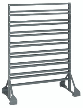 Rail Rack, double sided, 36"L x 20"W x 53"H, Gray, 0, Carbon Steel, QRU-16D