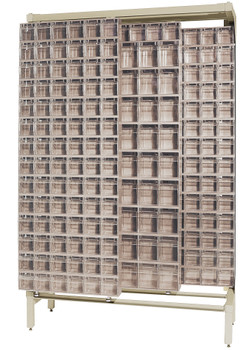 Free Standing Slider, 48"W x 18"D x 77"H, 2000 lbs load capacity, Ivory, Ivory, Carbon Steel, QS-305306-52IV