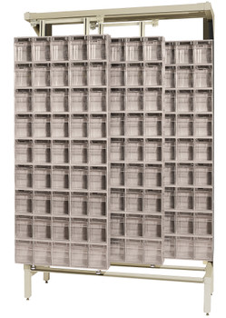 Free Standing Slider, 48"W x 18"D x 77"H, 2000 lbs load capacity, Ivory, Ivory, Carbon Steel, QS-305-36IV