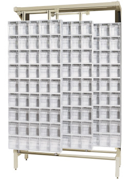 Free Standing Slider, 48"W x 18"D x 77"H, 2000 lbs load capacity, Ivory, White, Carbon Steel, QS-305-36WT