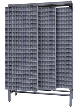 Free Standing Slider, 48"W x 18"D x 77"H, 2000 lbs load capacity, Gray, Gray, Carbon Steel, QS-309-80GY