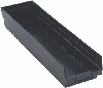 Economy Shelf Bin, nesting, conductive, Black, Black, ESD, QSB106CO