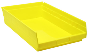 Economy shelf bin, nesting, 17-7/8"D x 11-1/8"W x 4"H, Yellow, Yellow, Polypropylene, QSB110YLCS
